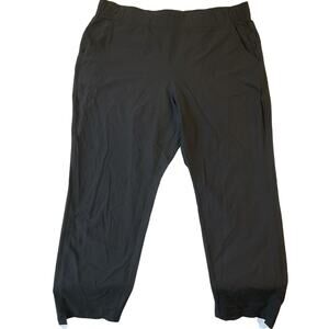 Eddie Bauer Women Activewear Pants Size XL Black 28" Inseam Zipper Pocket